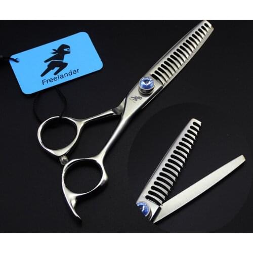 6" japan 440C toothed scissors 18 teeth professional hairdressing scissors hairstyle salon thinning shears for hairdressers