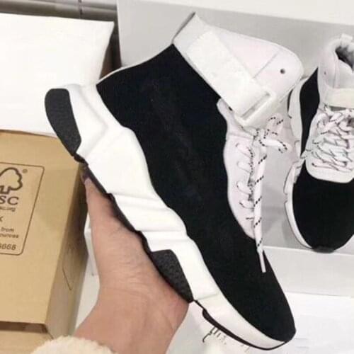 Mixed Color Woman Shoes Lace Up Sports Sneakers Platform Zapatos De Mujer Round Toe High Top Fashion Ladies Shoes 2020 Hot Sale