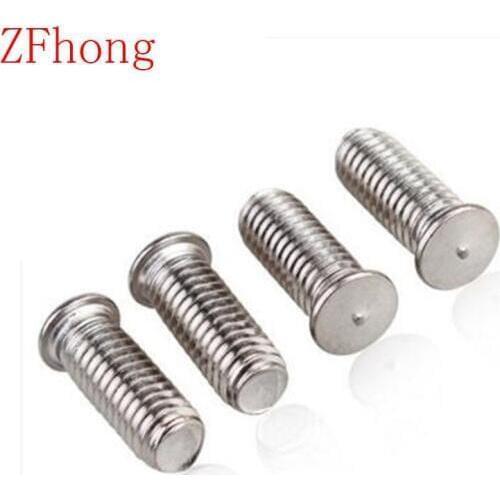 100pcs M3*6/8/10/12/16/20/25/30 Stainless Steel CD Welding Stud Welding Screws Spot Welding Studs Weld Bolt