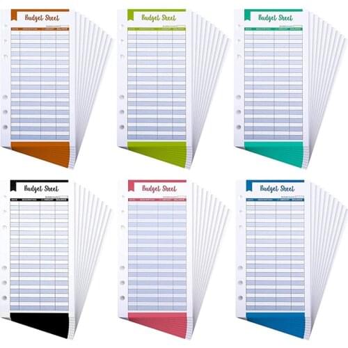120 Pieces Expense Tracker Budget Sheets Budget Trackers Paper Fit Budget Envelopes Money Planner for Budgeting Bill