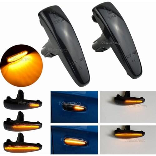 2Pieces Repeater Lamp LED Side Marker Dynamic Turn Signal Light For Mistubishi Outlander Sport Mirage Sport Lancer Evolution X
