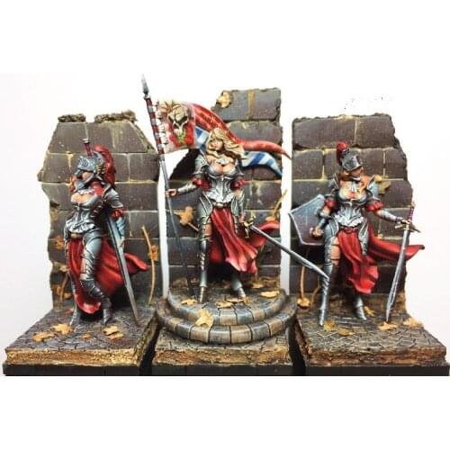 35mm Scale Sexy of the Rose Unpainted Resin Model Kit 3 Figure Free Shipping