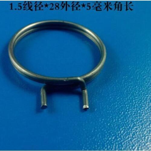 4pcs Wire diameter 1.5mm torsion spring Outer diameter 28mm Door lock springs angular length 5mm