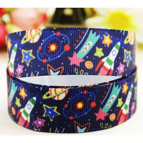 7/8'' 22mm,1" 25mm,1-1/2" 38mm,3" 75mm Planet Cartoon Character printed Grosgrain Ribbon party decoration 10 Yards X-02714