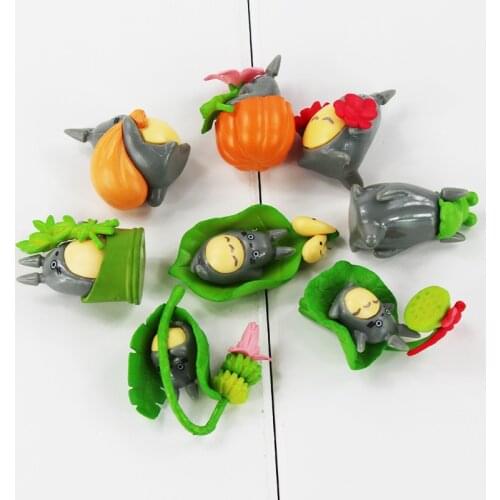 8pcs/lot 3-5cm Cute My Neighbor Totoro PVC Action Figure Model Toys Dolls Good Gifts For Kids Toys