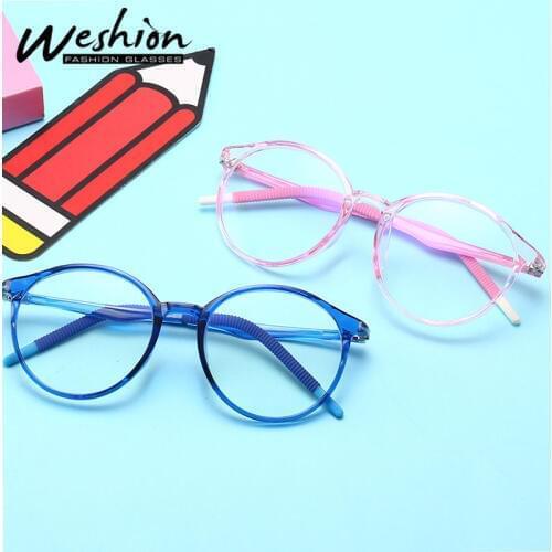 Blue light Kids Glasses Frame Optical Flexible Children Computer Blocking Clear TR90 Eyeglasses Girl Digital Strain Gaming UV400