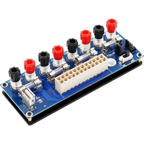 Electric Circuit 20/24Pins Atx Benchtop Computer Power Supply 24 Pin Atx Breakout Board Module Dc Plug Connector With Usb 5V P