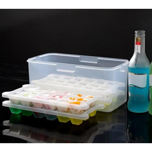 Diy Freezer Frozen Cocktail Making Lid Homemade Quick Ice Tray Square Baking Moulds Cake Decoration Tool