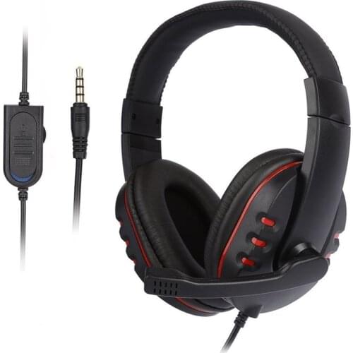 Stereo Gaming Headset For Xbox One PS4 PC 3.5mm Wired Over-Head Gamer Headphone With Microphone Volume Control Game Earphone
