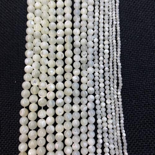 Exquisite Natural Sea Scallop Bead Charm Mother-of-Pearl Bead Making DIY Jewelry Necklace Bracelet Earring Accessories 2-12mm