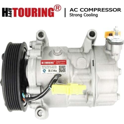 SDV612 AC Compressor for Peugeot 206 307 2004-2012 648714 6453XP 9671453780 9684480180 1907 1926 1927