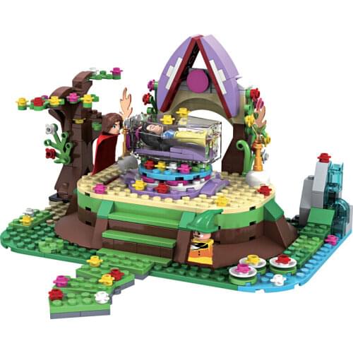 Friends Princess Series Building Blocks Snow White Crystal Coffin Bricks Sets Model Classic Educational Toys For Children Gift