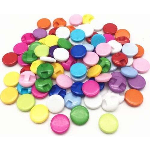 100pcs round shape resin fashion mixed dress buttons 13mm for womens clothes sewing accessory baby button