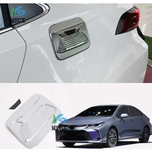 For Toyota Sedan Corolla E210 Prestige Altis 2019 2020 ABS Chrome fuel tank cap cover car-styling trim oil fuel cap protective