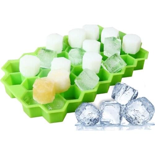 37 Grid ice cube tray Food Grade Silicone Ice Tray Home with Lid DIY Ice Cube Mold Square Shape Ice Cream Maker Kitchen Bar
