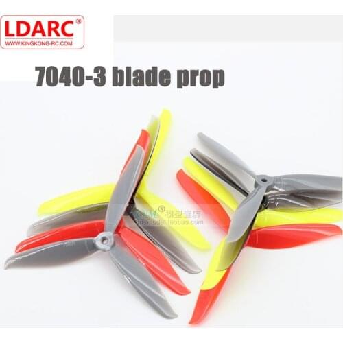 8Pairs LDARC 7040 7 Inch Propeller 3 Blades Props 5mm Hole Paddle CW/CCW Parts for RC Drone Quadcopter
