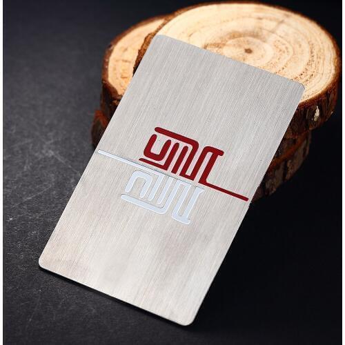 Metal business card metal brushed business card metal membership card custom stainless steel brushed business card design