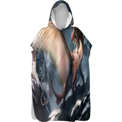 Dragon Beach Bath Towel Kids & Adults Quick Drying Microfiber Swim Pool Wholesale Drop Shipping