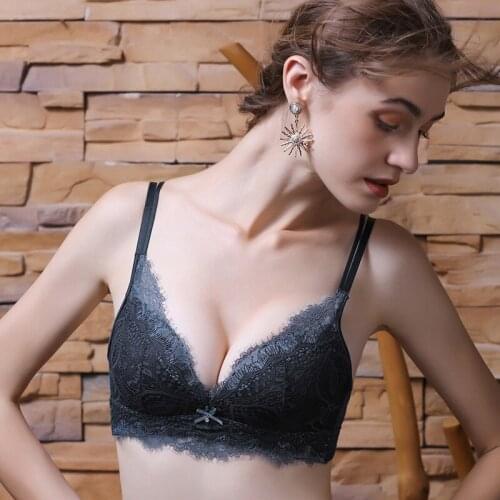 Lashes Lacy Lace Blank Bra Set Without Steel Ring Back Adjustment Underwea Panties Set Women Lingerie Set Women Underwear Set