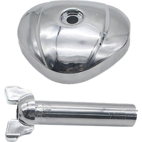 Gas Fuel Tank Switch Handle Carburetor Cover Parts For Honda Accessories Chrome ABS Motorcycle Carburetor Cover Silver