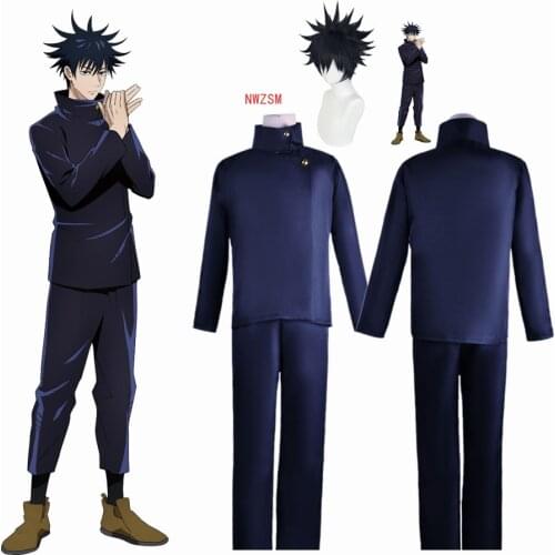 Anime Jujutsu Kaisen Fushiguro Megumi School Uniform Full Set Cosplay Costume