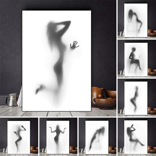 Modern Industrial Style Abstract Figure Canvas Painting Art Wall Mural Picture for Dormitory Bedroom Office Decoration Poster
