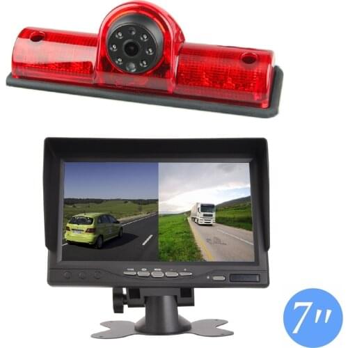 HD 720P Misayaee Brake Light Night Vision Camera+7''monitor for Nissan NV 1500 2500 3500 NV Cargo van (2012-2019) Transporter