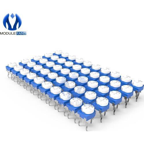 100PCS RM065 RM-065 Trimpot Trimmer Potentiometer Variable Resistor 100R 200R 500R 1K 2K 2.2K 3K 5K 10K 20K 50K 100K 500K 1M Ohm