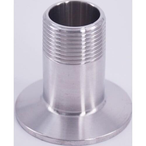 3/4" BSPT Male x 1.5" Tri Clamp SUS 304 Stainless Steel Sanitary Coupler Fitting Homebrew Beer