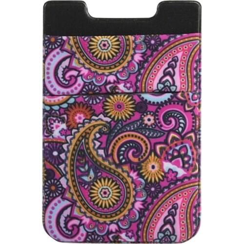 Convenient Cell Phone Wallet Credit Card Holder for Back of Phone Pockets Adhesive Sticker Card Pouch Sleeve 61X93MM EM88