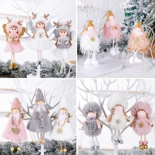 Merry Christmas Decorations For Home 2021 Christmas Angel Doll Xmas Dolls Navidad Noel Gifts Natal Ornaments New Year 2022 Gifts