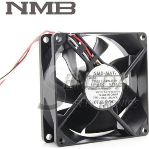 For NMB 3110KL-04W-B19 P54 12V 0.13A 80X80X25 mm 8cm 80mm server cooling fan 8025