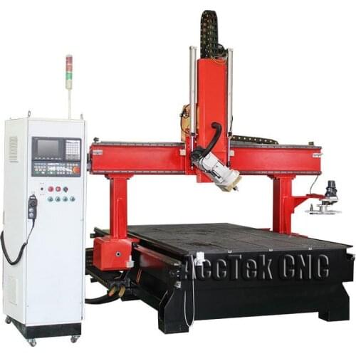 High Speed 3D Wood Cutting Milling Carving Machine 4 Axis 1325 ATC Cnc Router