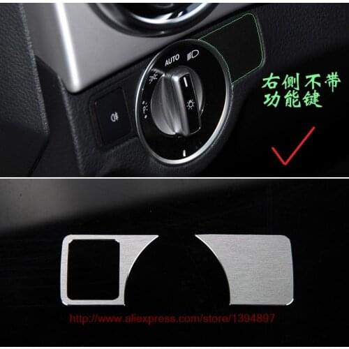 Car Headlight switch decorative sequins for Mercedes Benz A/B/E/CLS/ML/GLK/2009-2014 C-Class