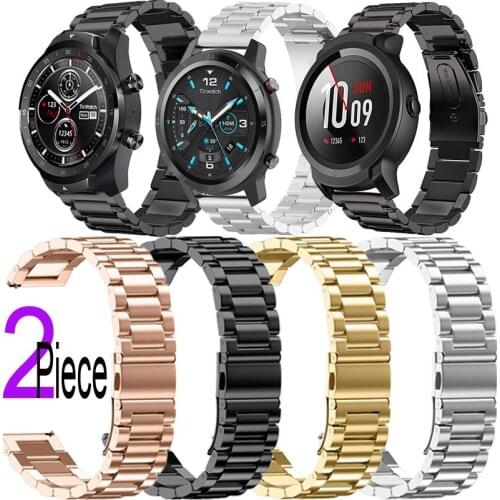 Stainless Steel Band For Ticwatch Pro 3 Gps 2021 2020 2019 E2 S2 Gtx 4g 2 e Bracelet Watchband 20mm 22mm Smart Watch Wristband