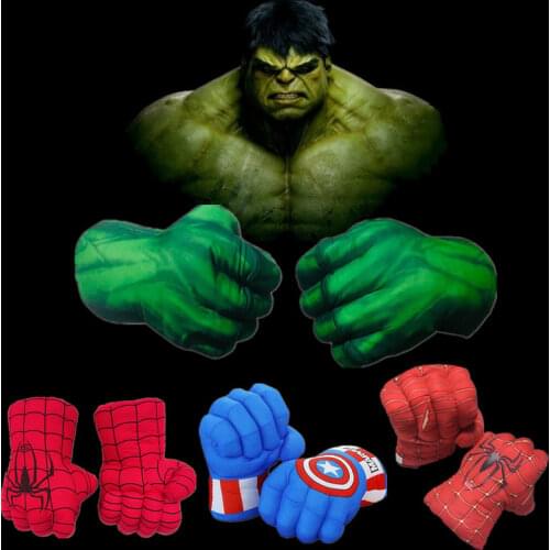 Child Hulk/Spiderman/Captain America/Thanos Gloves Cosplay Props Boy Girl Halloween Avengers Superhero Game Fist Party Gift