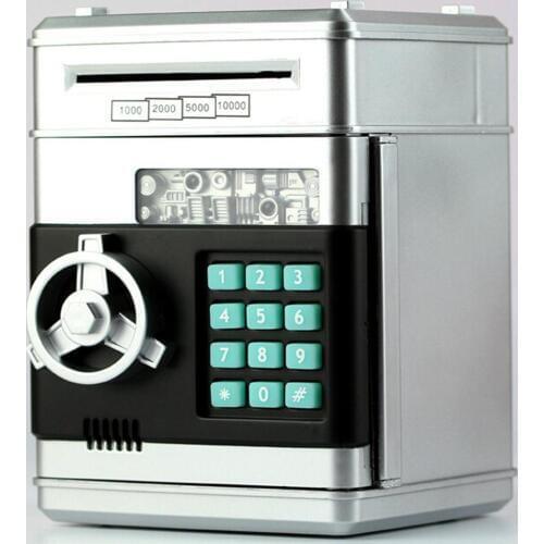 Electronic Piggy Bank Safe Box Money Boxes for Children Digital Coins Cash Saving Safe Deposit ATM Machine Kid Smart Voice Toys