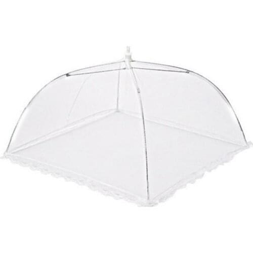 Food Covers Mesh Foldable Anti Fly Mosquito Tent Dome Net Umbrella Kitchen Baking Dust Insect Dish Cake Table Folding Umbrella