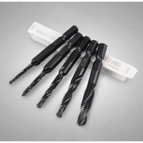 M10 Drill Bit Tapping and Chamfering Integrated Wire Taper Bit Screw Machine Tapping