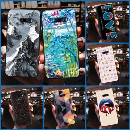 Soft Fashion Design Phone Case For LG V50S Black Case Shockproof Durable Cover Original Anti-knock