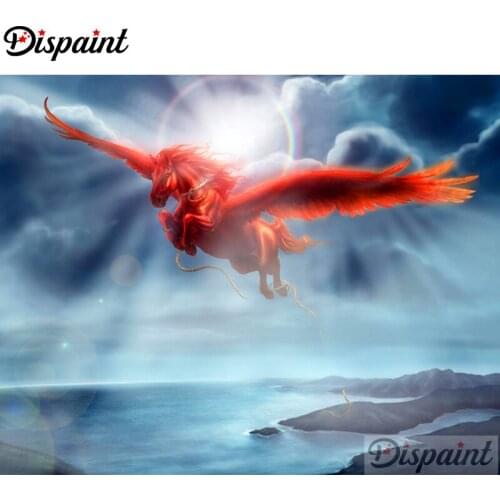 Dispaint Full Square/Round Drill 5D DIY Diamond Painting "Cartoon horse" Embroidery Cross Stitch 3D Home Decor A12768