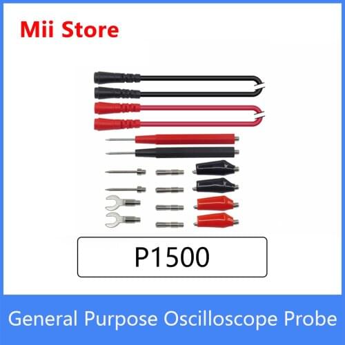 Cleqee Test Leads kit Replaceable Test wires Probes for digital Multimeter 4mm banana plug crocodile clips U type probe