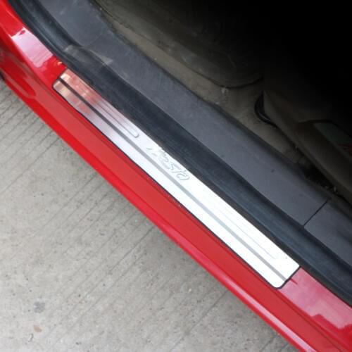 Car styling Stainless Steel Car Door Sill Scuff Plate Guard Sills For Ford Fiesta 2009-2014