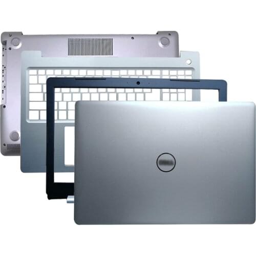 NEW Top Back Cover For Dell Inspiron 15 5570 5575 Series LCD Back Cover/Front Bezel/Palmrest/Bottom Case Rear Lid Cover Silver