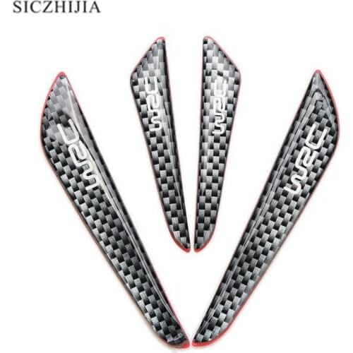 Carbon fiber car door trim strip anti-scratch anti-collision for Volkswagen POLO Tiguan Passat Golf Bora Ravida