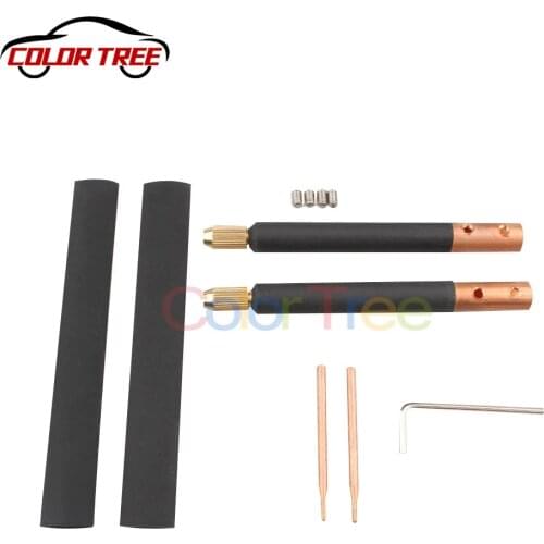 1 Set DIY Spot Welding Machine Spot Welder Copper Handheld Spot Welding Pen Hole Terminal Connector/Electric Welding Pen
