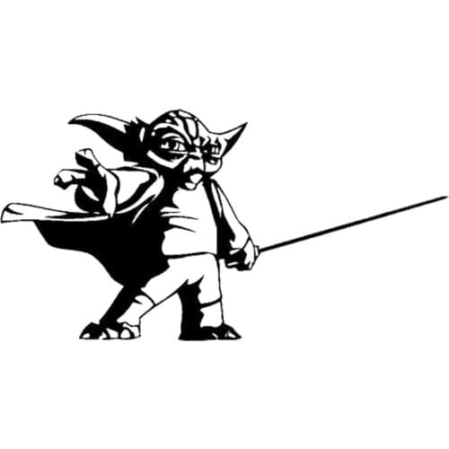 18.9cm*9.8cm Starwars Film Car-Styling Motorcycle Vinyl Car Sticker Decor Black/Silver S3-7023