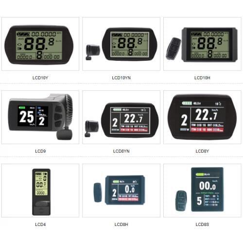 New KT Series Instrument LCD4 LCD10Y LCD10YN LCD10H LCD9 LCD8YN LCD8Y LCD4 LCD8H LCD8S Electric Bicycle Control Smart LCD Screen