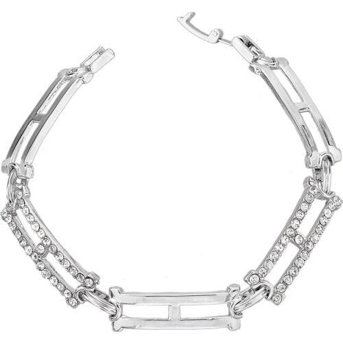 Szelam Low Pretty Silver Bracelet & Bangle for Women Lover Crystal Bracelet Wedding Trending Jewelry SBR140292
