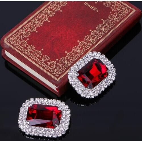 1 Pair New Shoe Clips Shoe Decorations Acrylic Rhinestone Alloy Glass Wedding Boot Jewelry Shoe Accessories